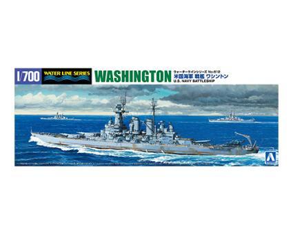 青島文化教材社 1/700 ウォーターラインシリーズ No.612 アメリカ 戦艦 ワシントン プラモデル