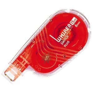 プラス(PLUS) ホワイパースイッチ 6mm レッド WH-1516│消しゴム・修正液 修正テープ