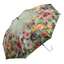 【秋日傘】アーチストブルーム 名画花柄 晴雨兼用J傘 03