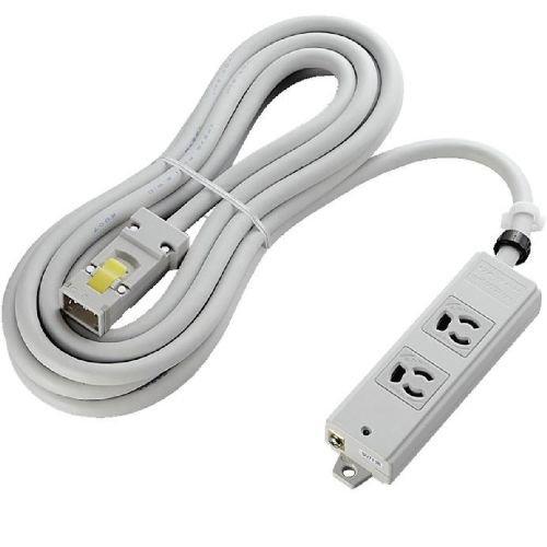 エレコム 電源タップ EU RoHS指令準拠ハーネス仕様工事用タップ3P2口 5m(ライトグレー) T-WHRM3250LG/RS