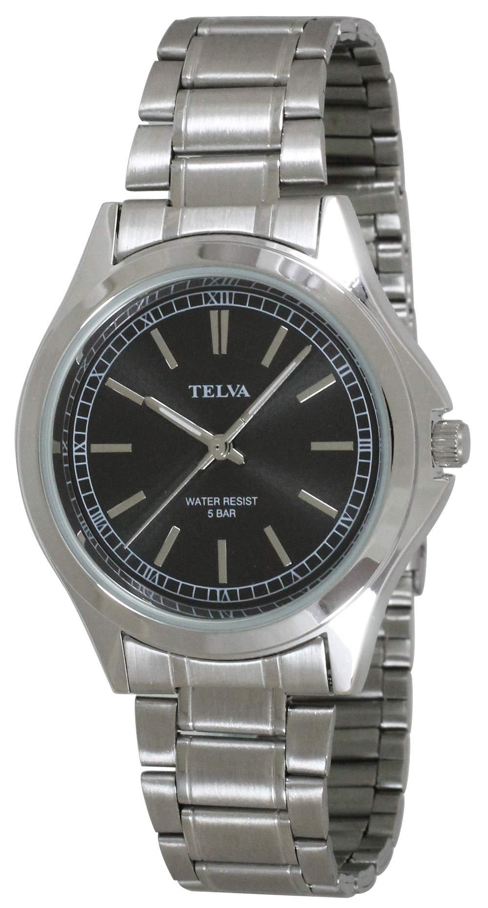 [クレファー] 腕時計 テルバ TE-AM036-BKS メンズ シルバー