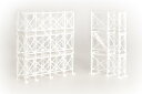 ピーエムオフィスエー PLUM ポップな異世界シリーズ 1/64~1/100 足場 ホワイト プラスチックキット PP210