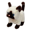 イワヤ(IWAYA) ピッコリーネ シャム 動くぬいぐるみ 猫のぬいぐるみ 月のダイヤモンド ST取得済み 靴下猫 幅90×高さ160×奥行180mm3327-4