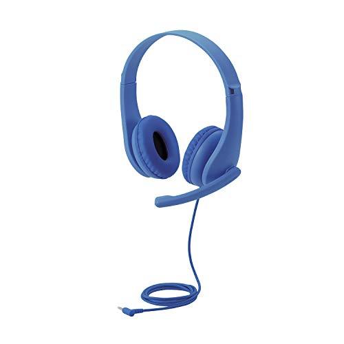 エレコム ヘッドホン 子供用 【 3.5mm接続 4極 】 回転式マイクアーム付き ブルー HS-KD01TDBU 幅121×奥行43×高さ122mm(ケーブル含まず) エレコム ヘッドホン 子供用 【 3.5mm接続 4極 】 回転式マイクアーム付き ブルー HS-KD01TDBU 幅121×奥行43×高さ122mm(ケーブル含まず)