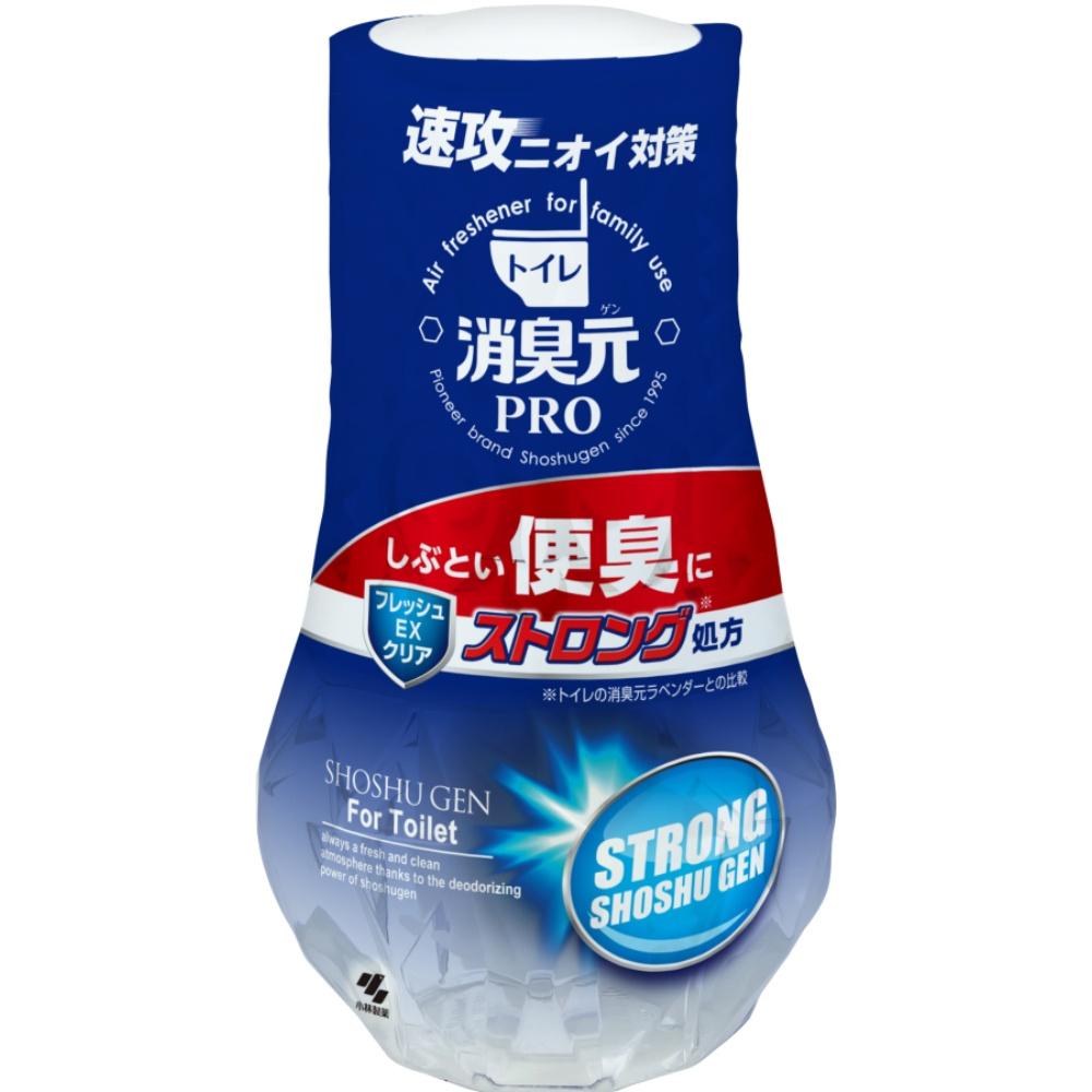 消臭元PRO プロ 便臭ストロング フレッシュEXクリア 消臭芳香剤 トイレ用 速攻ニオイ対策 消臭 400mL(3)