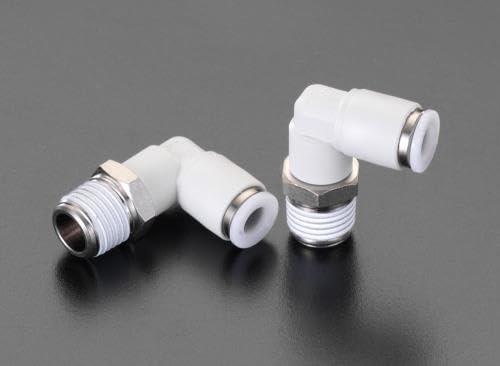 4mmxR 1/8" エルボユニオン(2個)