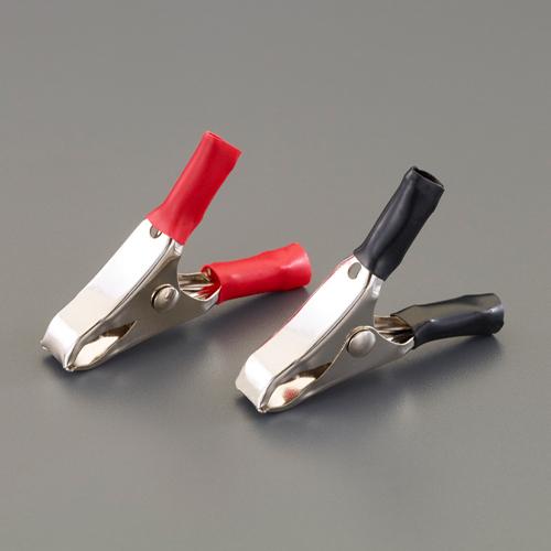 エスコ(ESCO) 10A 充電用クリップ(赤・黒) EA940DP-211