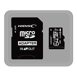 【5個セット】 HIDISC microSDHCカード 64GB CLASS10 UHS-1対応 高速転送 Read80 SD変換アダプタ付き HDMCSDX64GCL10UIJP3X5 【5個セット】 HIDISC microSDHCカード 64GB CLASS10 UHS-1対応 高速転送 Read80 SD変換アダプタ付き HDMCSDX64GCL10UIJP3X5