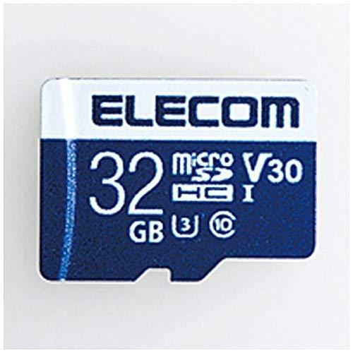 エレコム MicroSDHCカード/データ復旧サービス付/ビデオスピードクラス対応/UHS-I U3 80MB/s 32GB MF-MS032GU13V3R