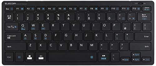 エレコム Bluetoothミニキーボード パンタグラフ式 軽量 マルチOS対応 ブラック TK-FBP102BK