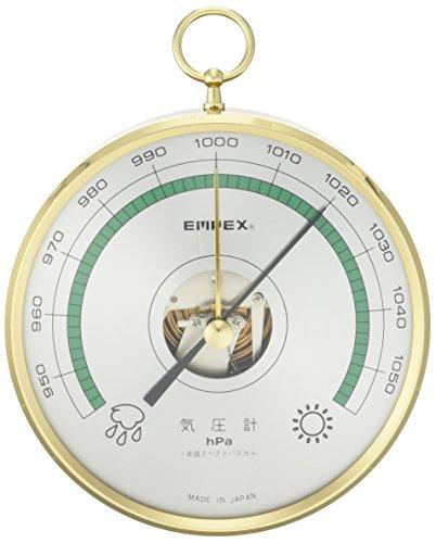 エンペックス気象計 予報官(気圧計) BA-654 ゴールド 直径13cm