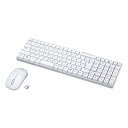 サンワサプライ ワイヤレスキーボード USB接続 コンパクト 日本語109キー メンブレン ホワイト SKB-WL34SETW