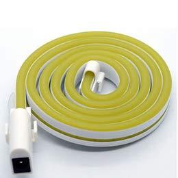 【5個セット】 日本トラストテクノロジー USBネオンチューブライト 1m イエロー NEONLT1M-YEX5