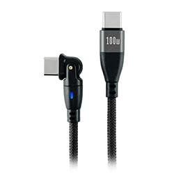 【5個セット】 日本トラストテクノロジー 180°回転コネクタPD100Wケーブル 1m ブラック 180RPD-10M-BKX5 【5個セット】 日本トラストテクノロジー 180°回転コネクタPD100Wケーブル 1m ブラック 180RPD-10M-BKX5