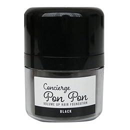 【5個セット】 グローバルジャパン ポンポンボリュームアップ頭皮ファンデーション ブラック GJ40175X5