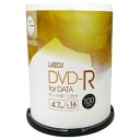 500枚セット(100枚X5個) Lazos データ用 DVD-R L-DD100PX5