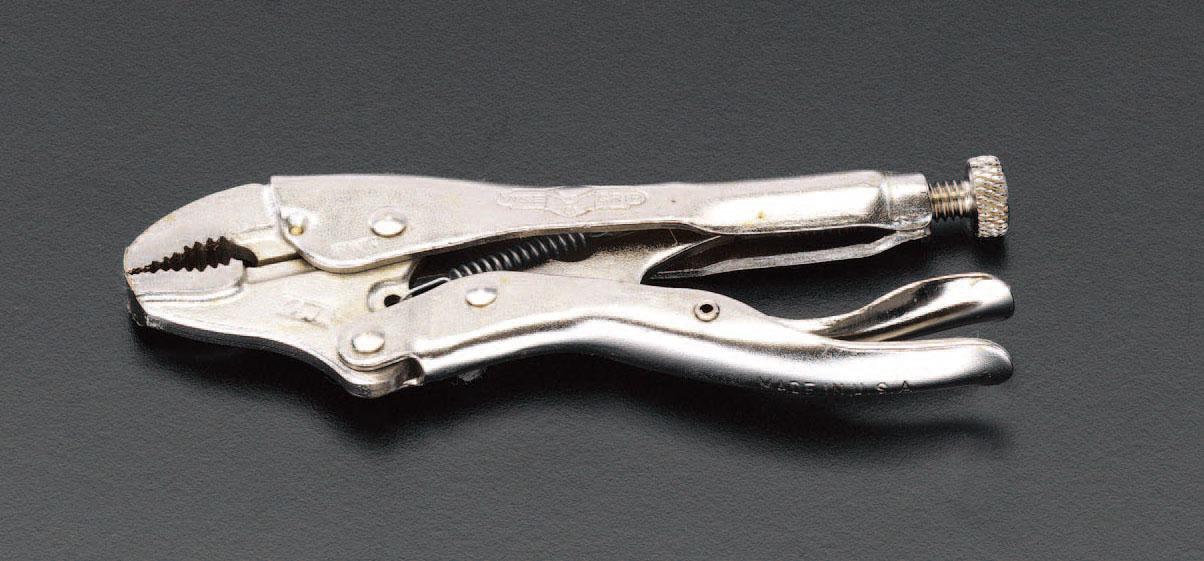 エスコ 0-24mm/100mmロッキングプライヤー(カーブジョー) EA533AA-4