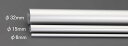 エスコ(ESCO) φ32 x1.0x1000mm アルミパイプ(つや消し/1本) EA440HG-58(4)