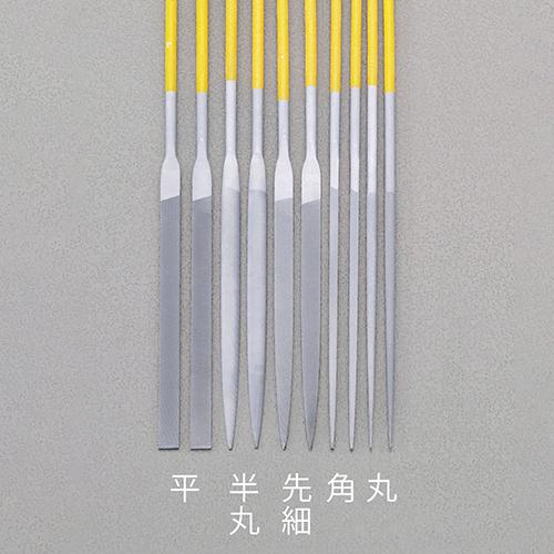 エスコ 180mm精密やすり(丸・チタンコート/粗目) EA521VE-6A