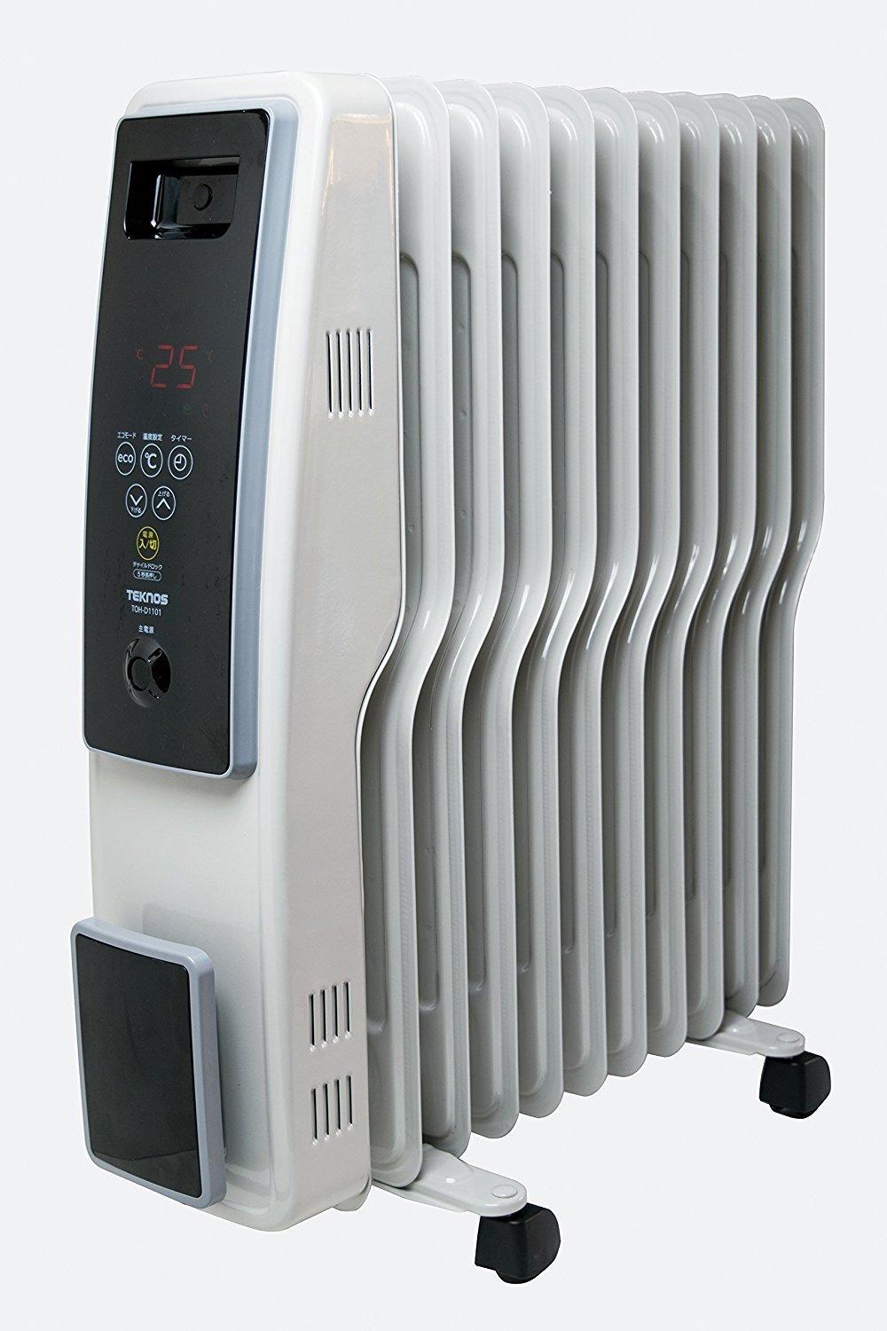 TEKNOS オイルヒーター 11枚フィン デジタル表示 TOH-D1101