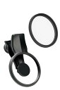 エグザプロ(EXAPRO) スマートフォンアクセサリ フィルタークリップ + アナモフレアクリア セット フィルター径49mm 光を光線状にする ストリーク効果 iPhone/Android対応 フィルター交換可能 EXP-FCAF-03CL