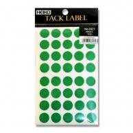 HEIKO タックラベル (シール) No.027 丸 緑 14mm 680片/62-1029-43