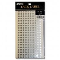 HEIKO タックラベル (シール) No.266 丸 銀 5mm 1200片/62-1029-39
