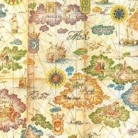 ヘイコー 包装紙 半才 コート紙 コンパス 50枚入 002403022