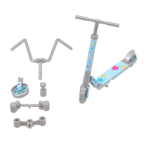 エムアイシー プリプラ フィギュアの遊び キックボード POP柄 フルカラー 印刷済み プラキット