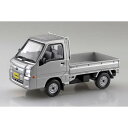 青島文化教材社 1/32 楽プラ スナップキット No.05-SS スバル サンバー トラック スターリングシルバーメタリック 色分け済みプラモデル (自動車)
