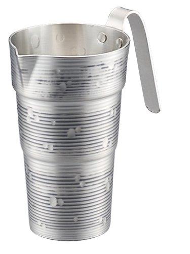 新光金属(Sinkoukinzoku) 酒たんぽ 錫被仕上げ 2合 純銅 錫被き 雪月花 手打ちチロリ CF-32-1SN