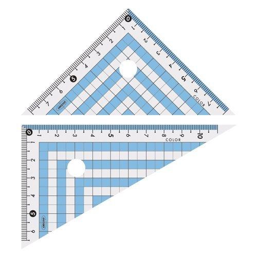 カラー三角定規　ブルー