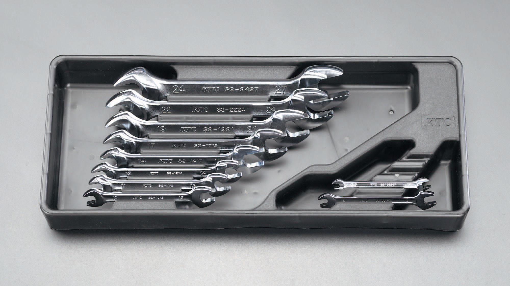 10本組/5.5ー27mm両口スパナ (樹脂製)445×185×52(H)mm