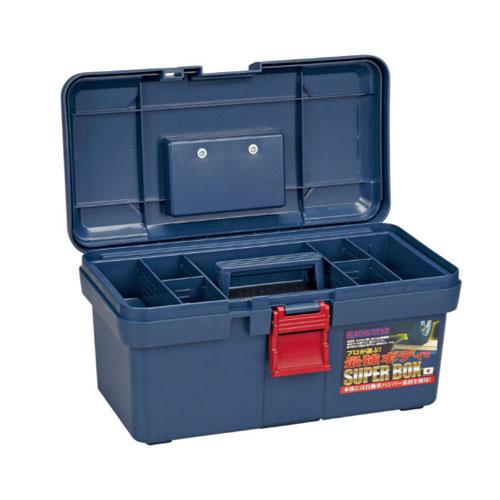 400x225x203mm工具箱(中皿付/青) ブルー