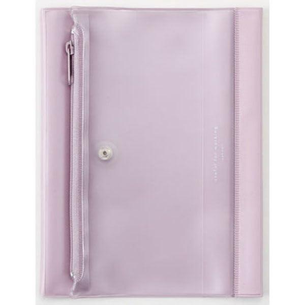 isshoni. ペンケース付ノートカバー リサイクルPVC B6 【ピンク】 N1927