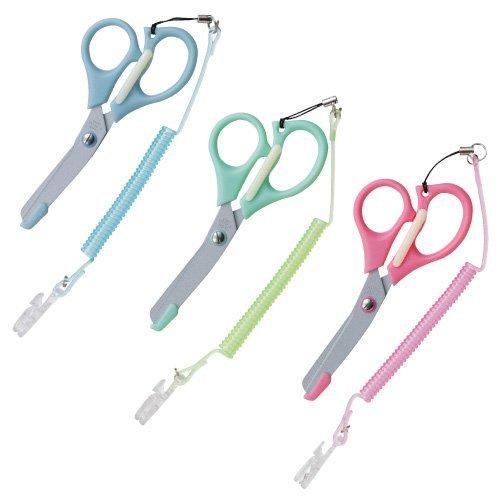 ナーイスはさみ（ストラップ付）【グリーン】 MG-45