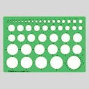 テンプレート円定規 CR-TN140-G