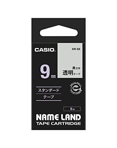 純正 カシオ ネームランド ラベルライター テープ 9mm 透明 XR-9X 純正 カシオ ネームランド ラベルライター テープ 9mm 透明 XR-9X