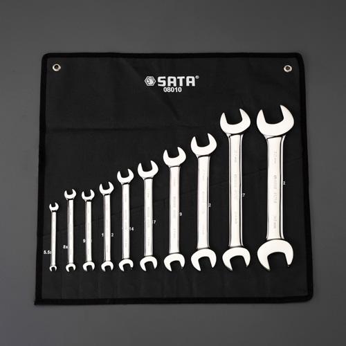 エスコ 10本組両口スパナセット EA685AC-2