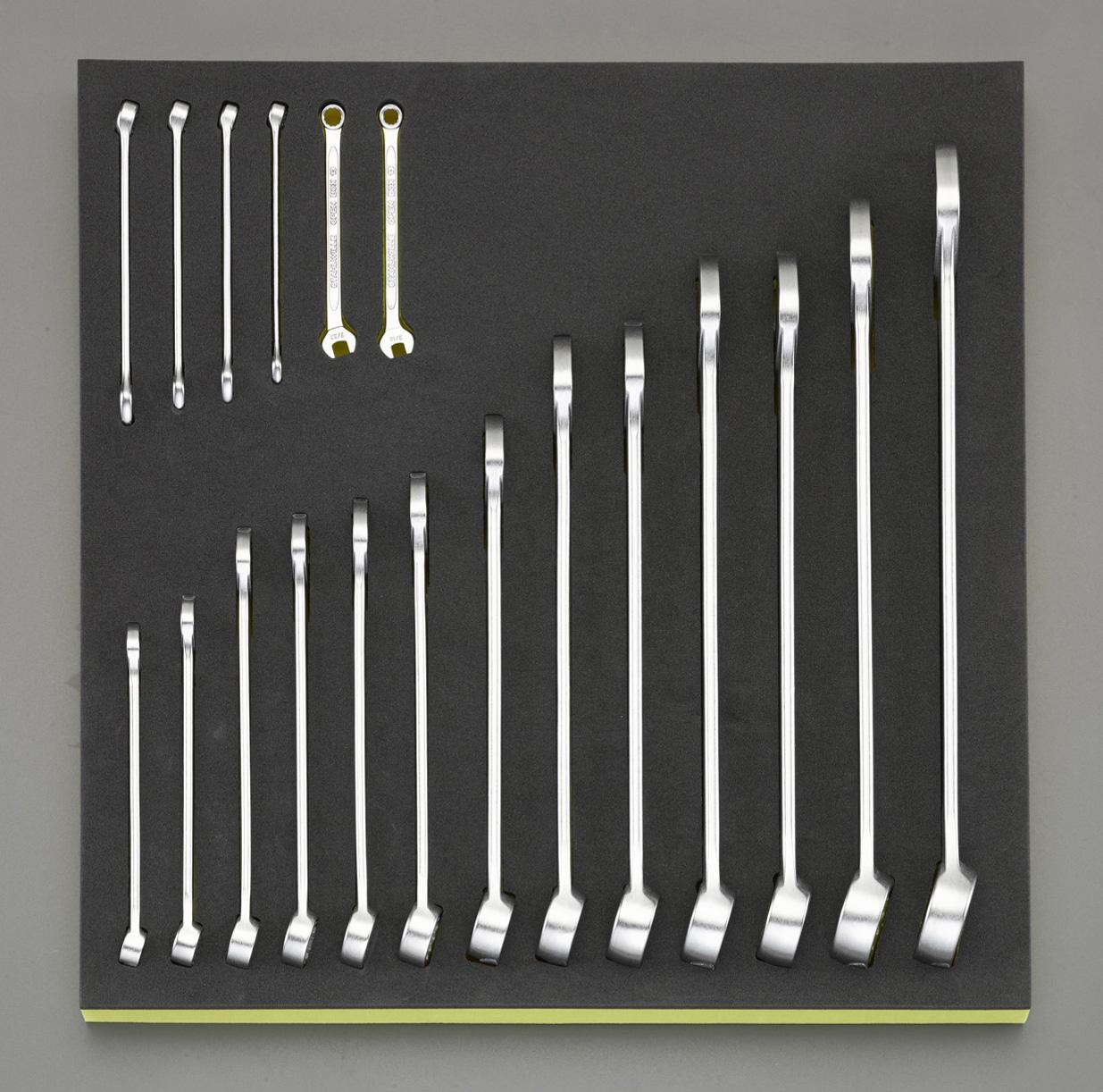 19本組 片目片口スパナセット(インチ)