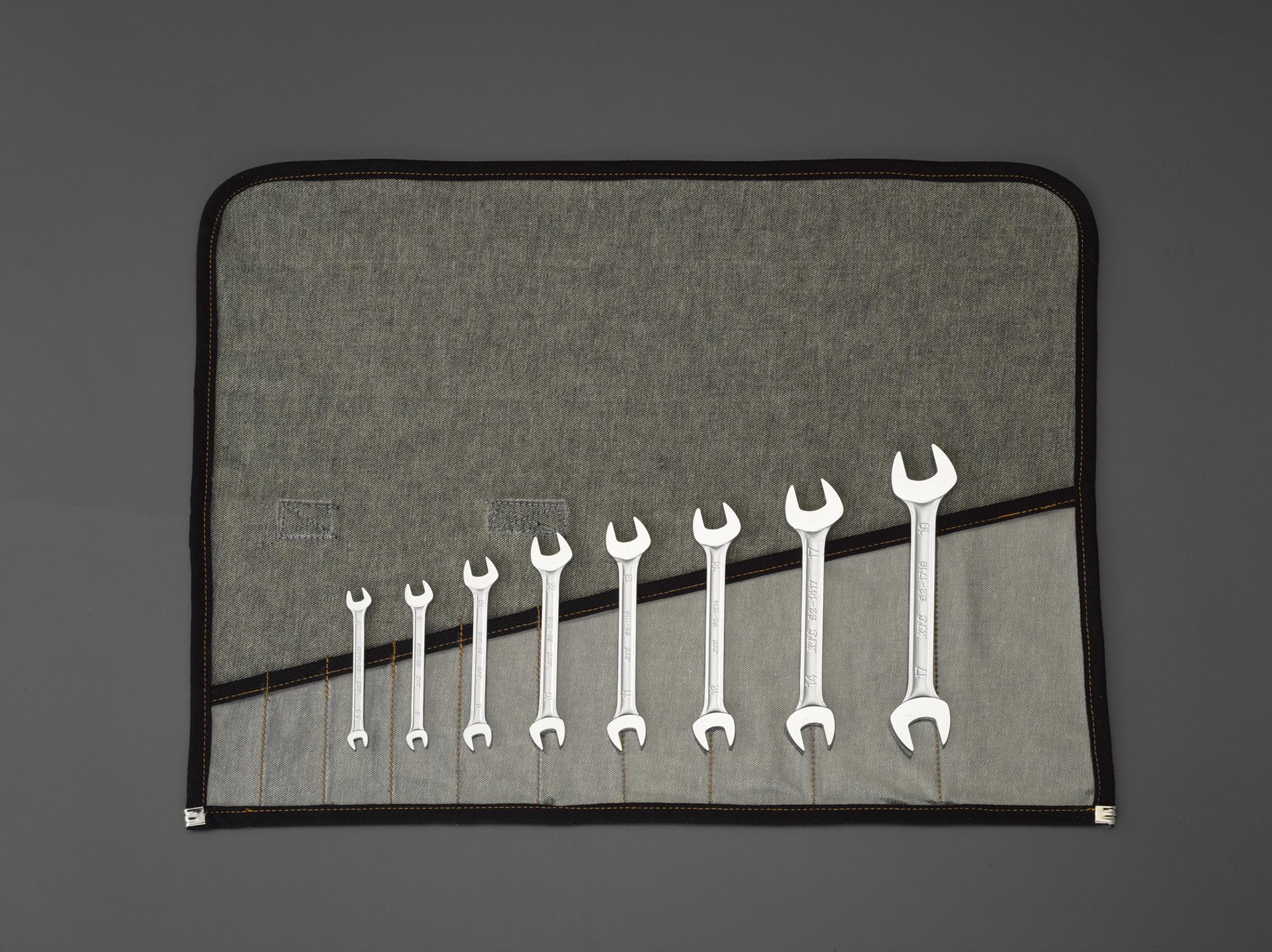 8本組/5.5ー19mm両口スパナ 5.5×7・6×8・8×10・10×12・11×13・12×14・14×17・17×19