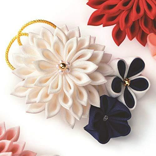 タカギ繊維(Takagi Seni) Panami パナミちりめん細工キット 『正絹つまみ細工 煌めきのブローチ 白 LH-..