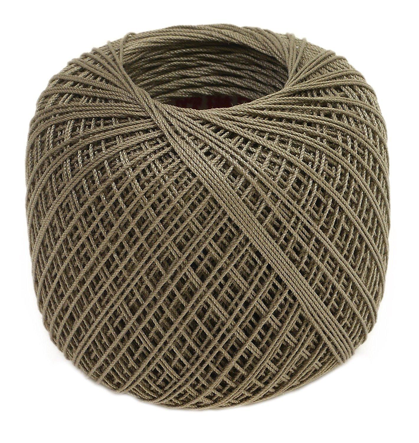 オリムパス製絲 タティングレース糸 細 レース糸 Col.T104 ブラウン系 約40m