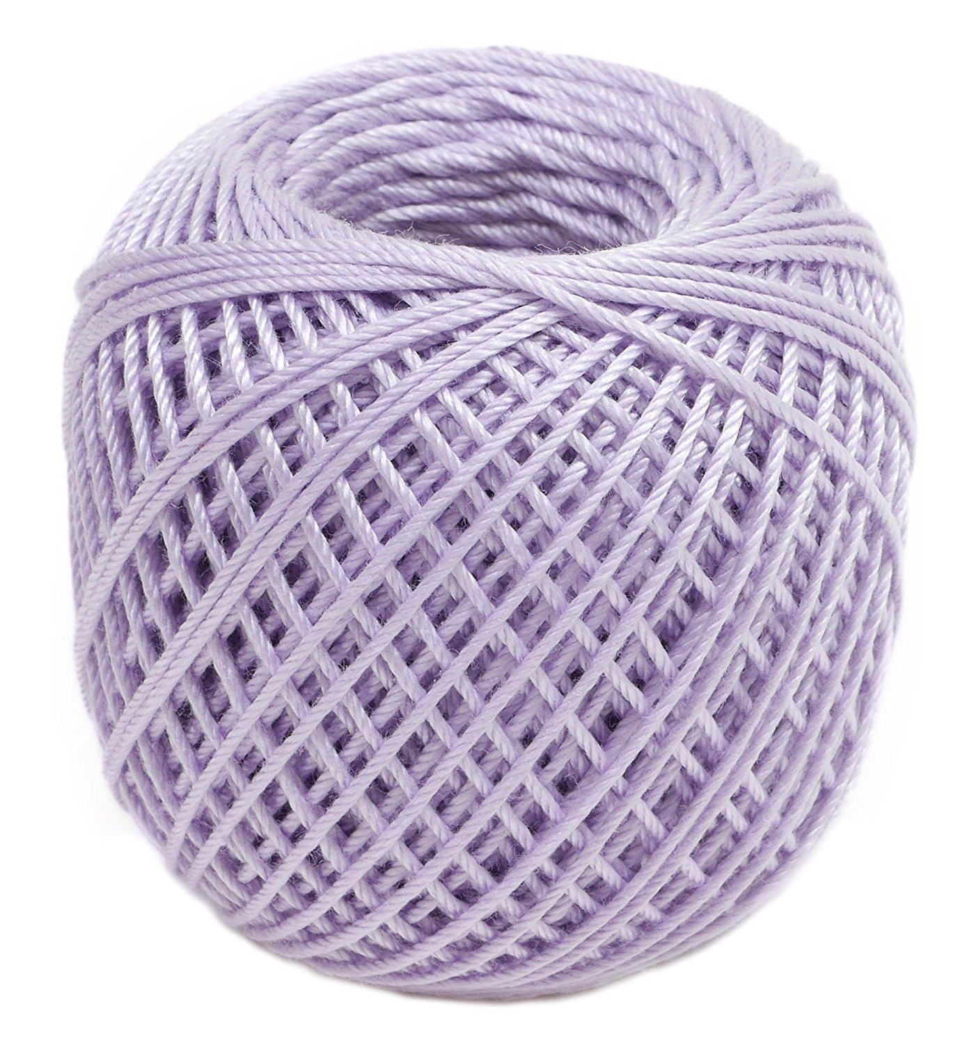 オリムパス製絲 タティングレース糸 太 レース糸 Col.T308 パープル系 約40m