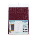 オリムパス 刺し子紬 第2弾 伝統柄 カット布 赤紅 CT-C2003