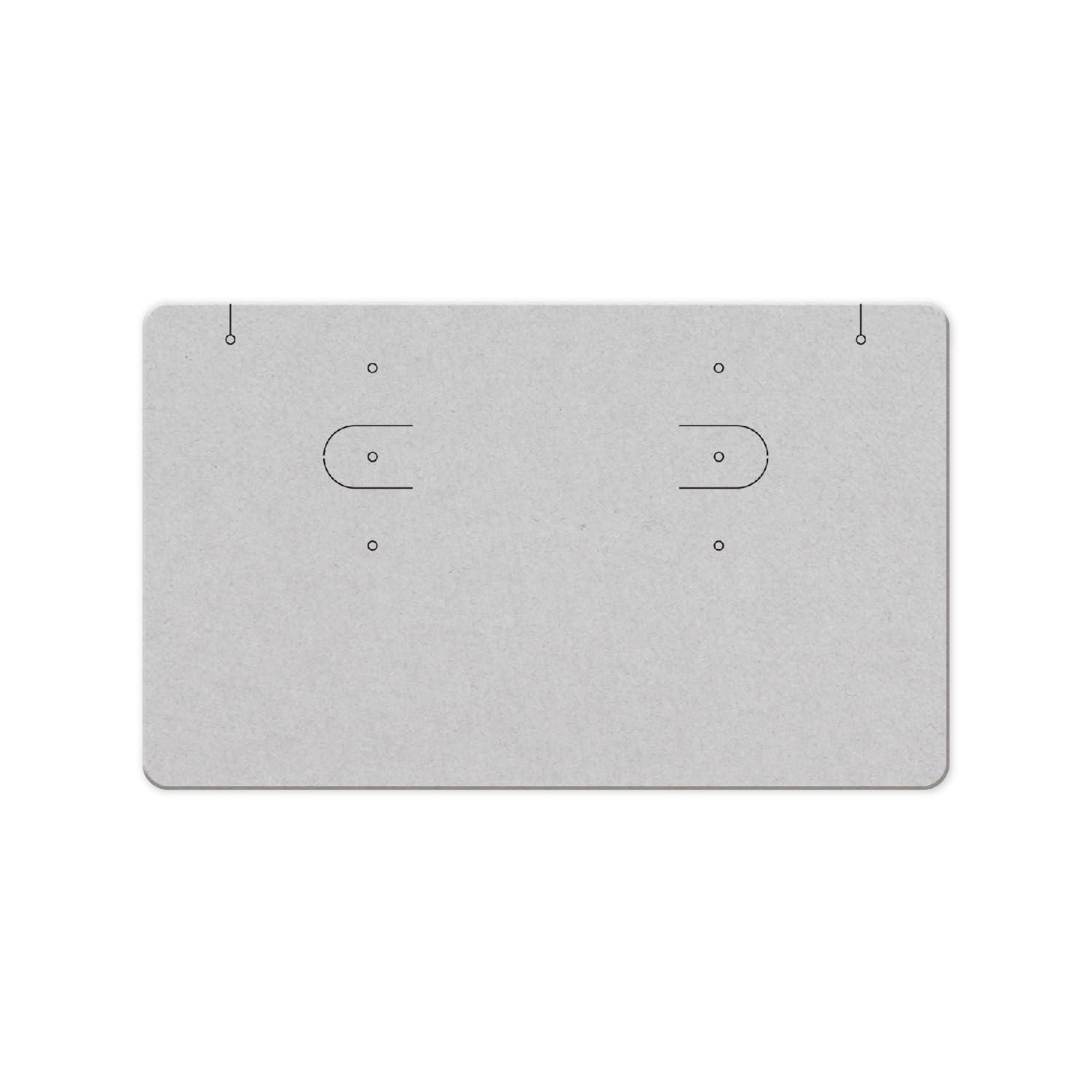 ササガワ ハンドメイド資材 オリジナルワークス ピアス イヤリング ネックレス台紙 15枚 グレー 名刺 1..