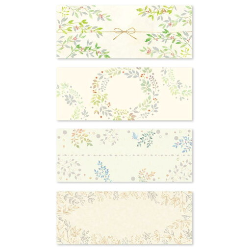 オリジナルワークス 巻くだけラッピング のしノート 大 ビーズ LEAVES オリジナルワークス 巻くだけラッピング のしノート 大 ビーズ LEAVES