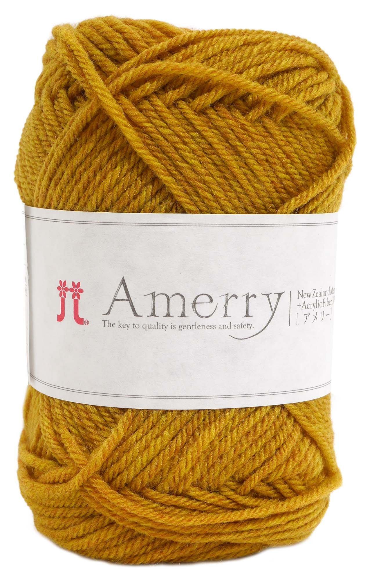 ハマナカ アメリー 毛糸 並太 Col.41 イエロー 系 40g 約110m 2261