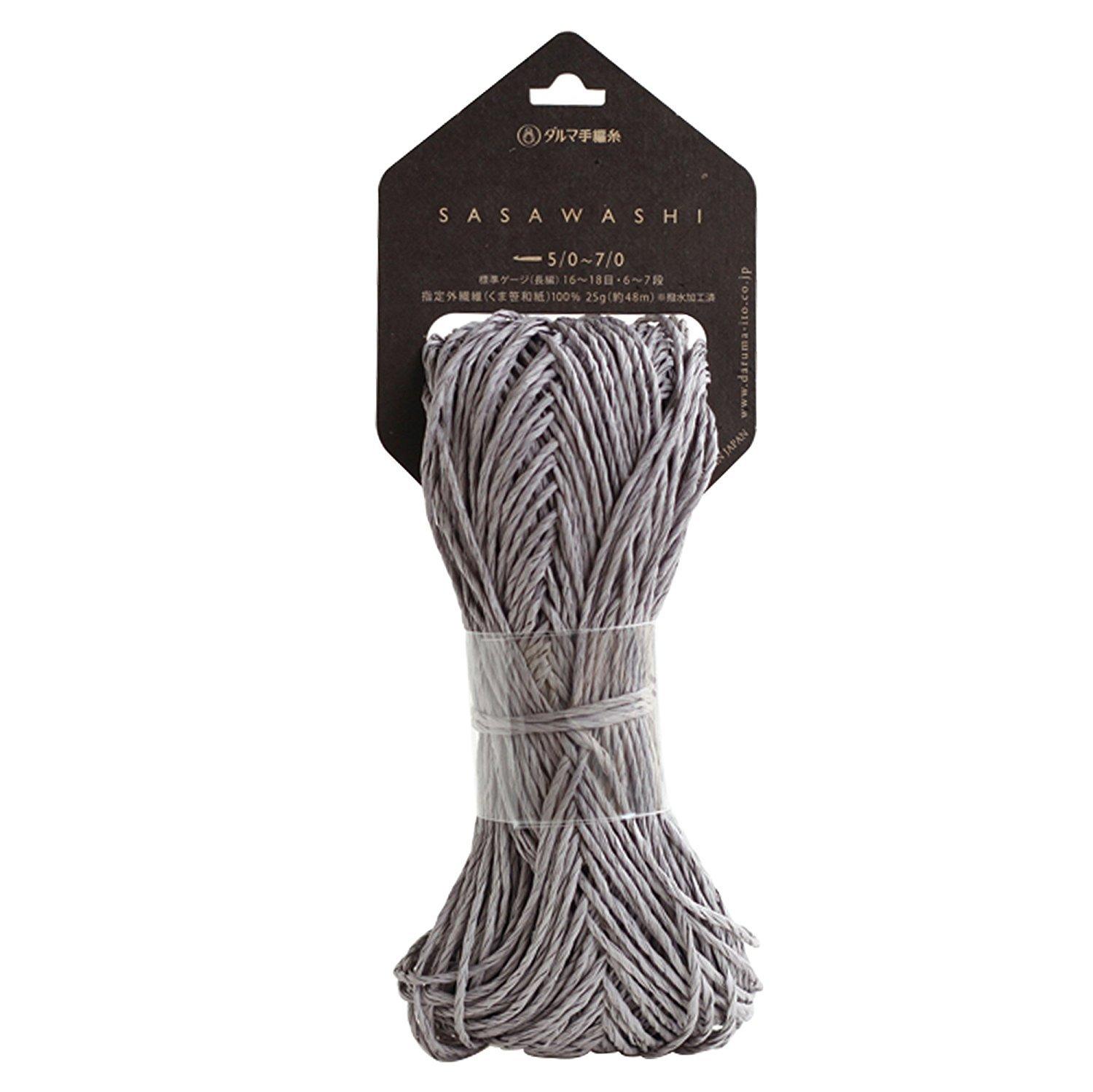 DARUMA SASAWASHI 毛糸 並太 Col.7 グレー 系 25g 約48m 01-4110