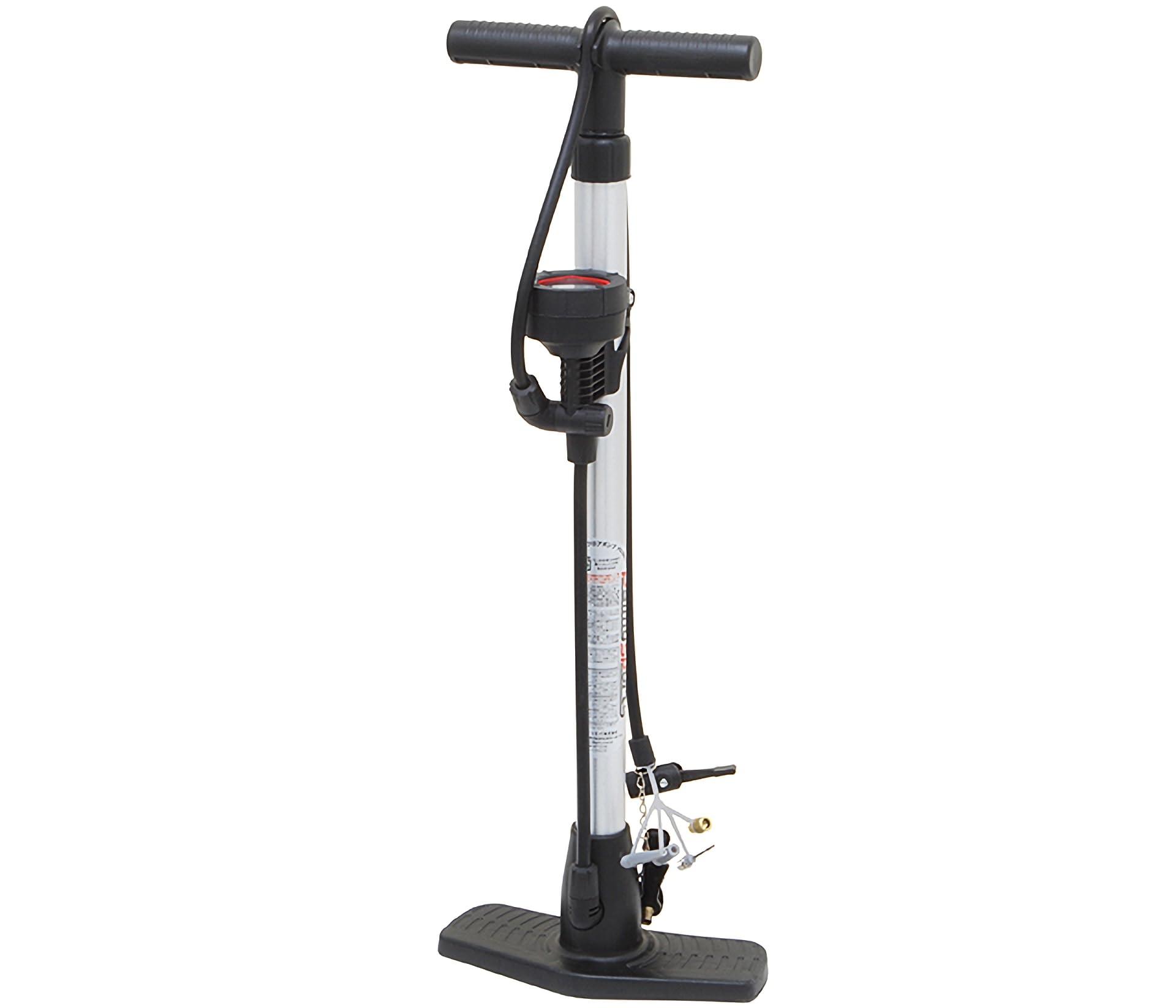 パルミースポーツ(Palmy Sports) ゲージ付きアルミフロアポンプPalmy Sportsシルバー(4)